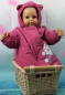 Preview: Esprit Mädchen-Winterjacke Größe 68 ,-  tolles Katzenmotiv im Vorderteil, komplett mit wärmenden Fleece gefüttert!